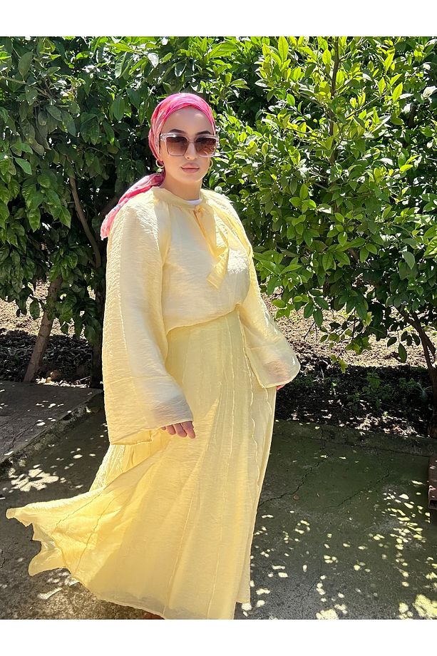 Sarı muadil etekli takım - 1