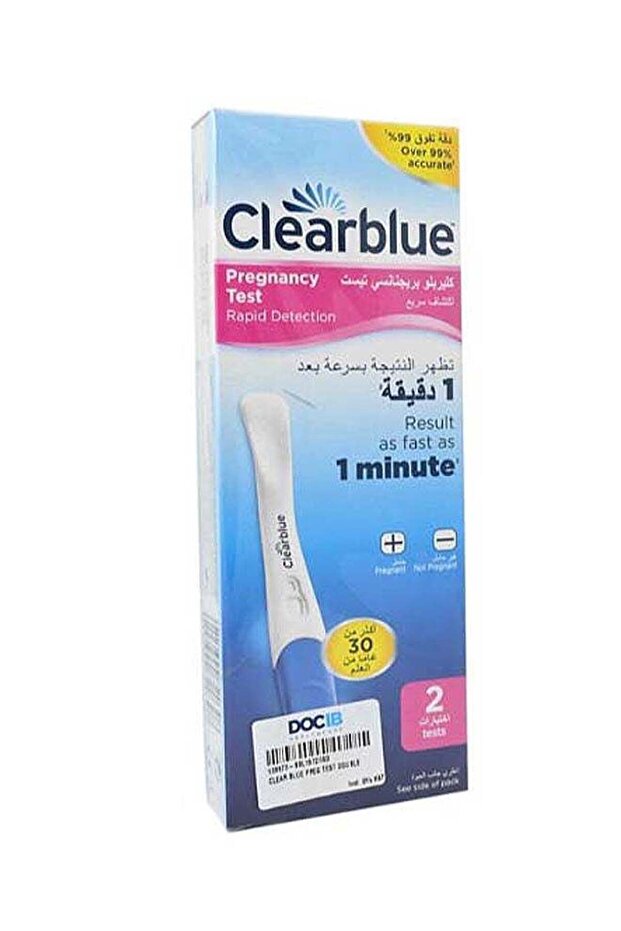 مجموعة اختبار الحمل Clearblue Rapid Detection (اختباران)
