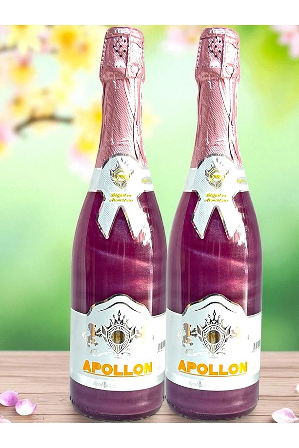 Apollon Şampanya Alkolsüz Böğürtlen Aromalı Içecek 2 Li Set - 2