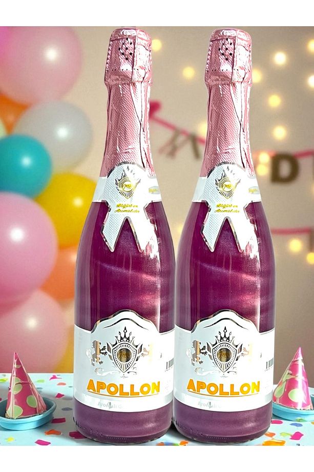 Apollon Şampanya Alkolsüz Böğürtlen Aromalı Içecek 2 Li Set - 3