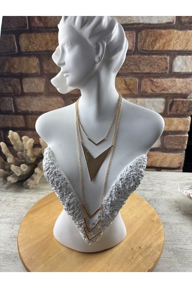 Gold zincirli kolye - 1