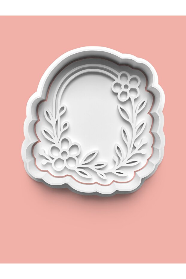 Flower Pattern Frame Cookie Mold and Sugar Dough Mold