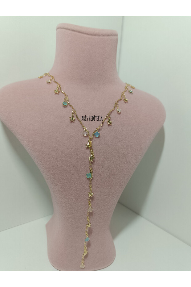 Y Kolye Zirkon Taşlı - 2