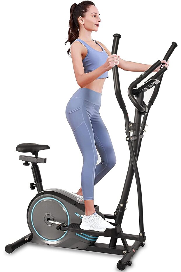 2-in-1 Elliptical Bike EM-1563, Magnetic Cross Trainer, FitShow App, Quiet Home Workout