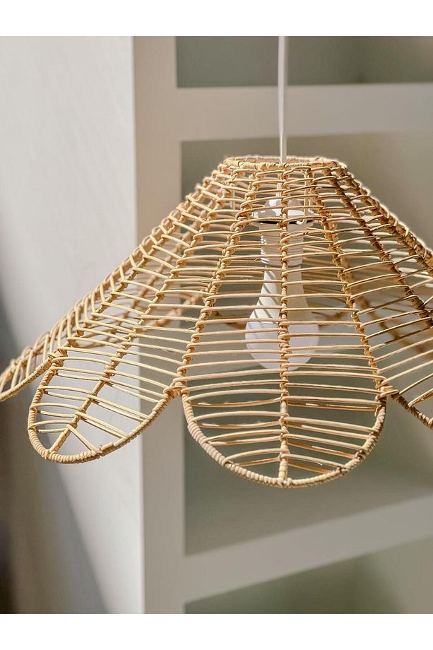 Rattan/Bambu Sarkıt Bohem Avize - 1