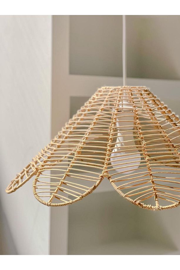 Rattan/Bambu Sarkıt Bohem Avize - 3