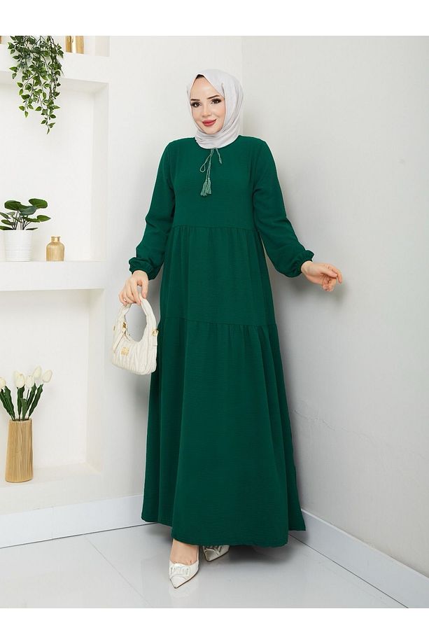 Üç Katlı Ayrobin Elbise - 1