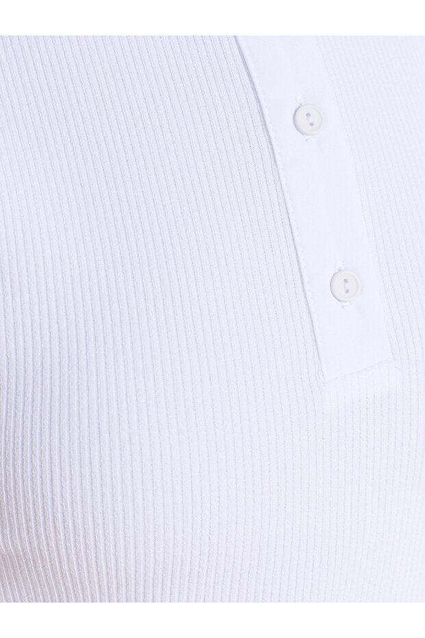 21098 زر بدون أكمام - أبيض - 4