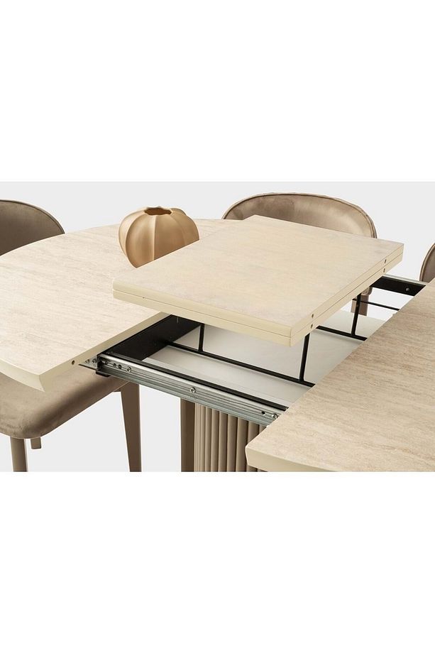Cappicino Mobilgen Nergis Sandalye 100 35-100 Hilton Açılabilir Masa Takımı - 2