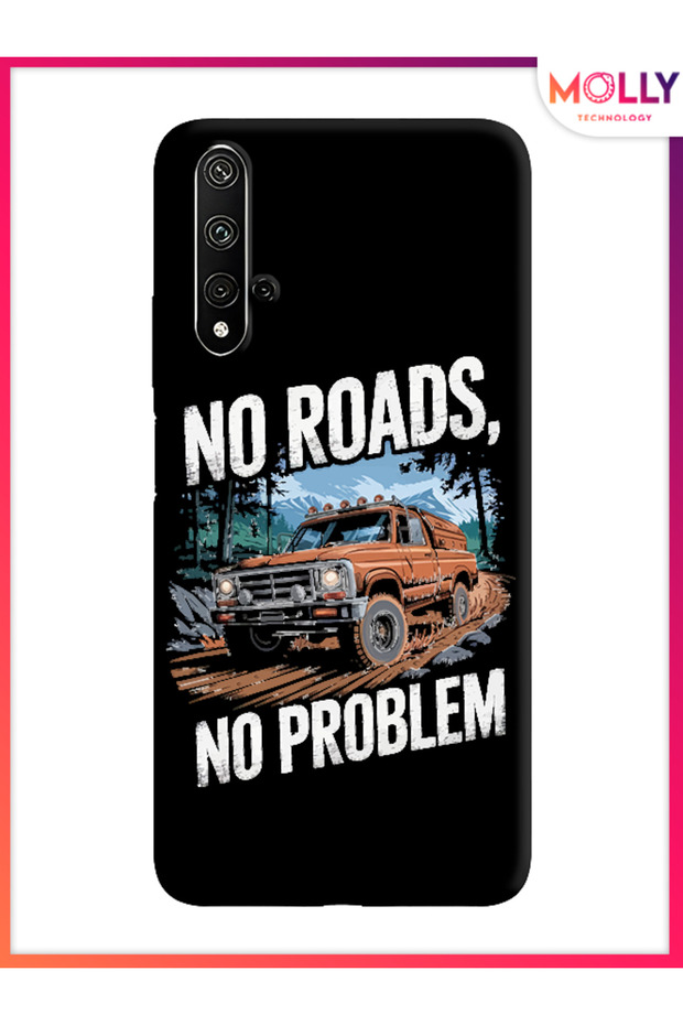 Black Mud Love Pattern Silicone Case for Honor 20