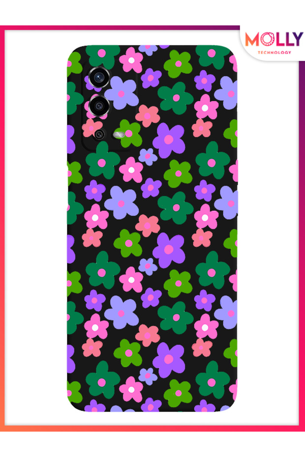 Black Spring Explosion Pattern Silicone Case for Oppo A55 4g