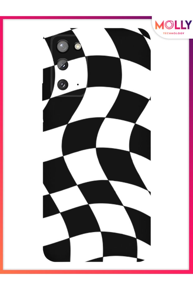 Black Wave B&W Pattern Silicone Case for Samsung Galaxy Note 20