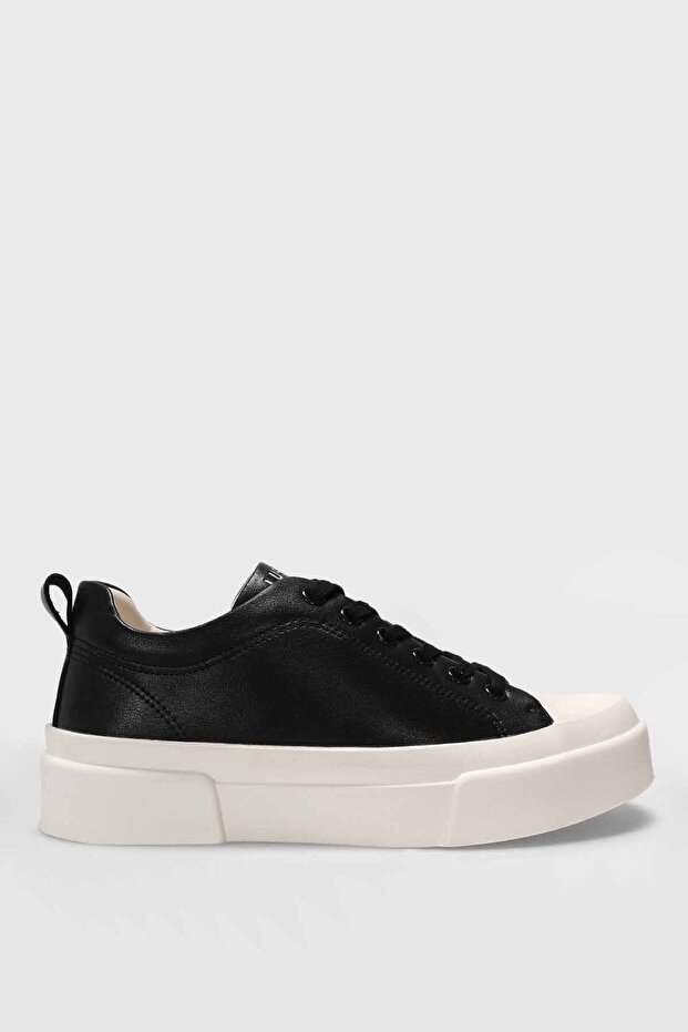 Women's Sneaker Shoes Black 100% Genuine Leather