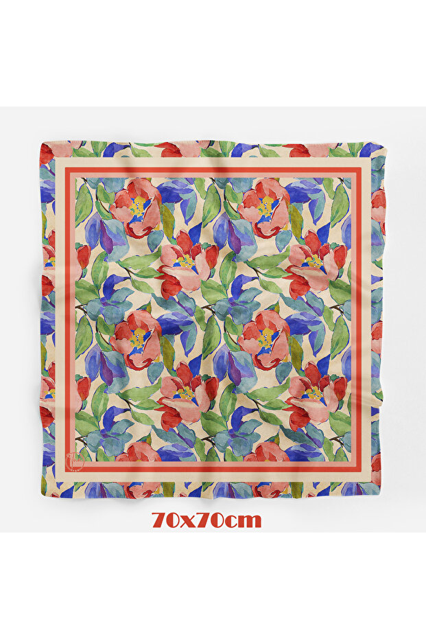 Flower Serenade Pattern 70*70cm Bandana/Scarf
