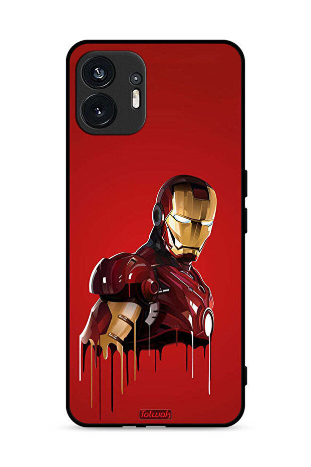 غطاء حماية لهاتف Nothing Phone (2) 5G بتصميم الرجل الحديدي