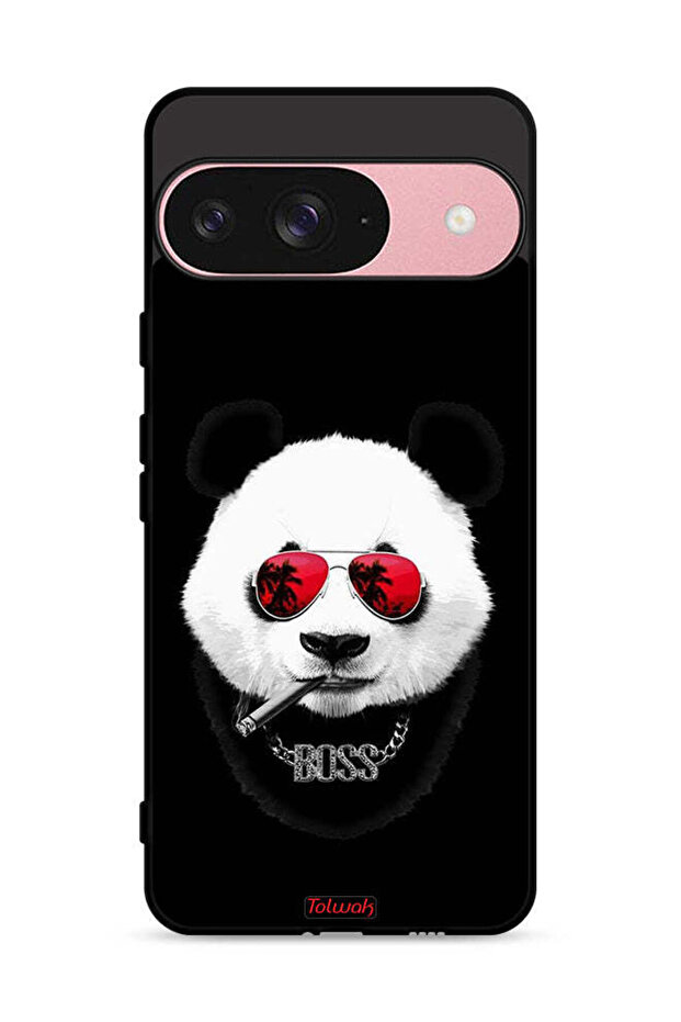 غطاء حماية لهاتف Google Pixel 9 بتصميم Boss Panda