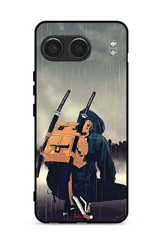 غطاء حماية لهاتف OnePlus Nord 4 5G بتصميم سيف ساموراي الرقمي
