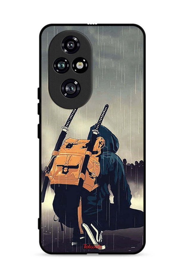 غطاء حماية لهاتف Honor 200 Pro 5G بتصميم سيف ساموراي رقمي