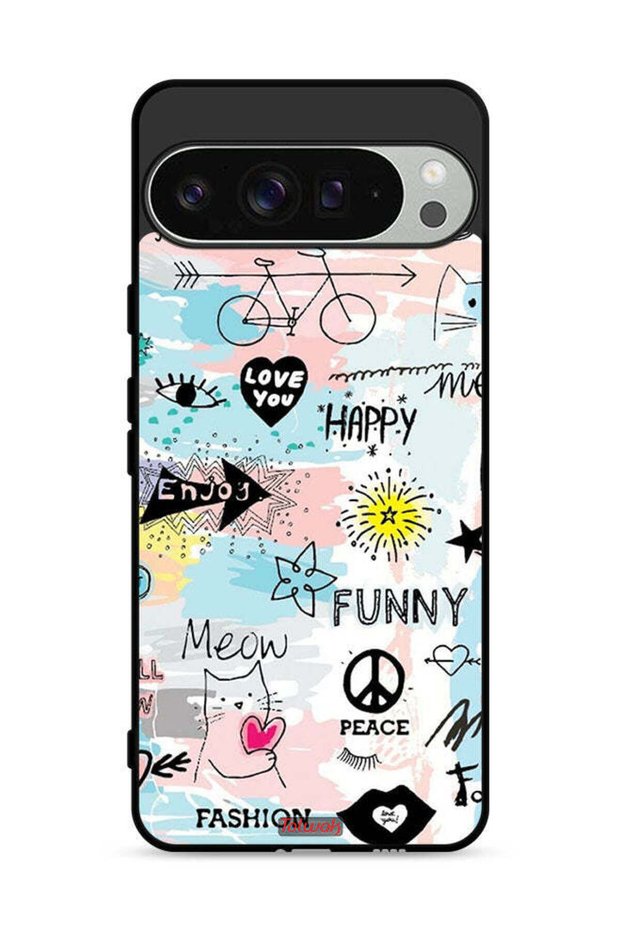 غطاء حماية لهاتف Google Pixel 9 Pro يحمل عبارة Love You