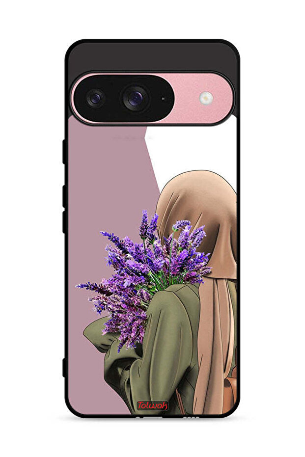 غطاء حماية لهاتف Google Pixel 9 يحمل زهرة