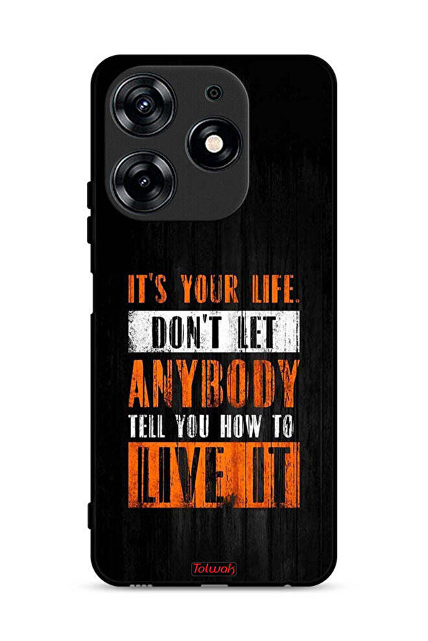 غطاء حماية لهاتف تكنو سبارك 10 برو 4G "Its Your Life"