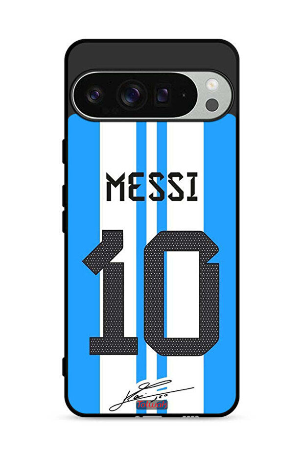 غطاء حماية لهاتف Google Pixel 9 Pro XL بتصميم Messi 10