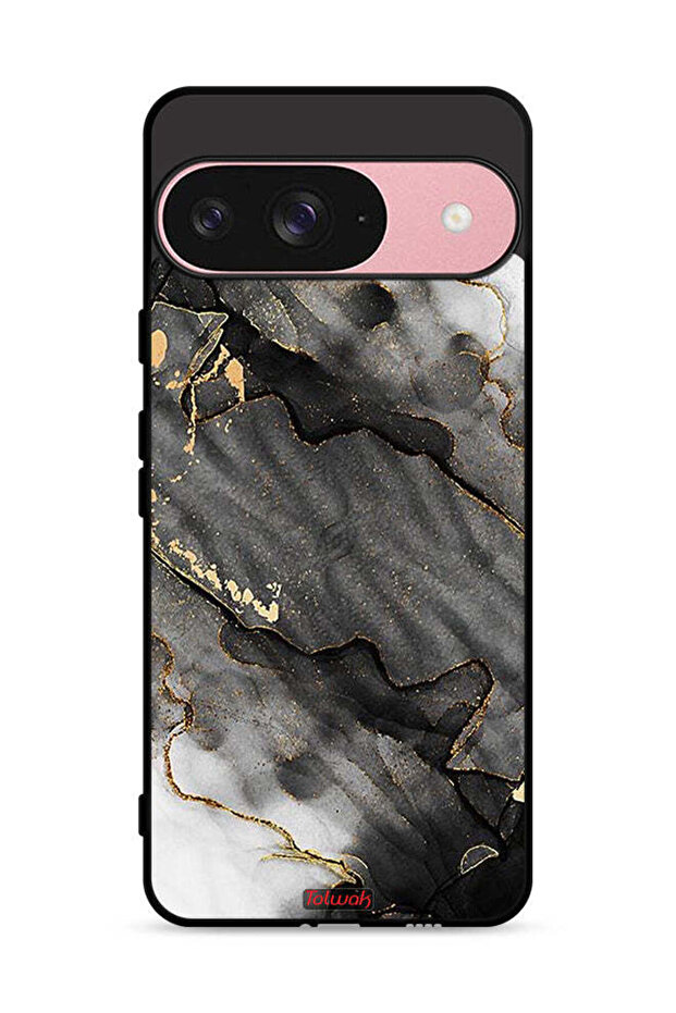 غطاء حماية لجهاز Google Pixel 9 من الرخام اللامع