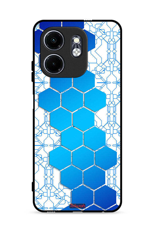 Infinix Smart 9 4G Protective Case Cover Honeycomb Hexagon Icon Networks
