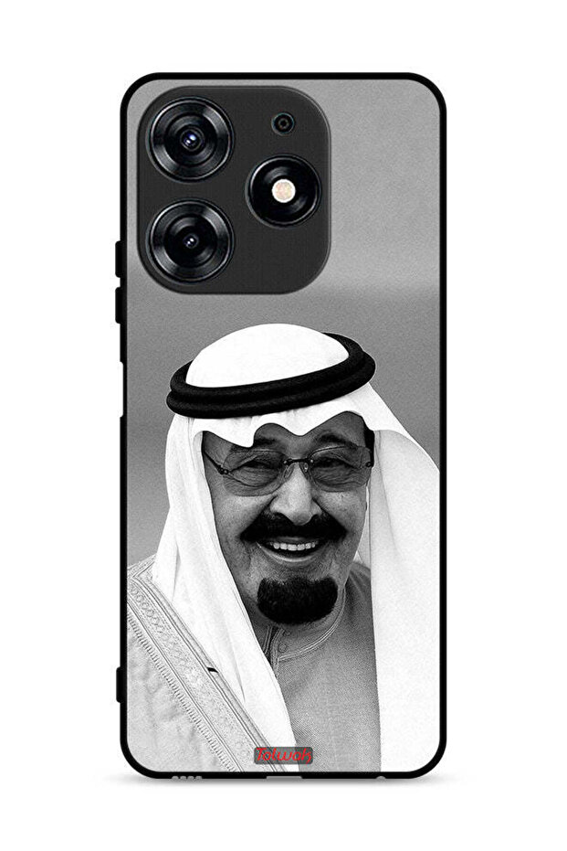 غطاء حماية لهاتف تكنو سبارك 10 برو 4G صورة الملك عبدالله مبتسماً