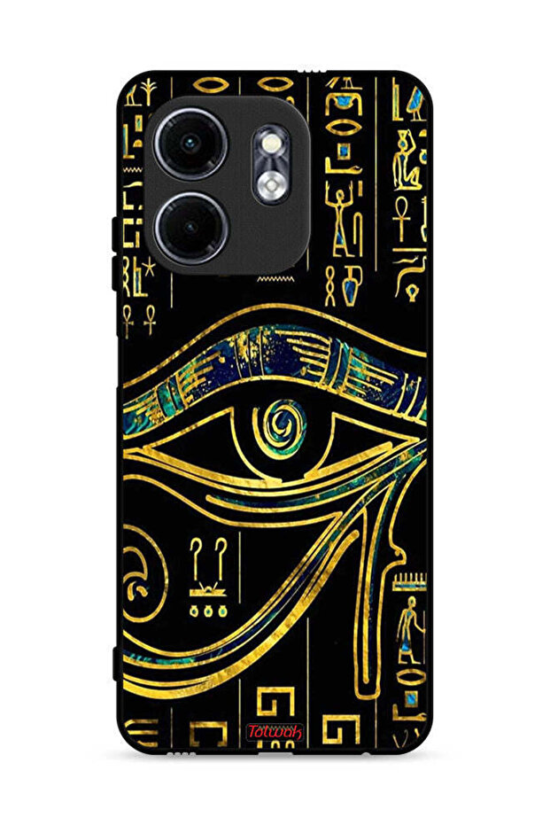 غطاء حماية لهاتف Infinix Smart 9 4G بتصميم عين فنية