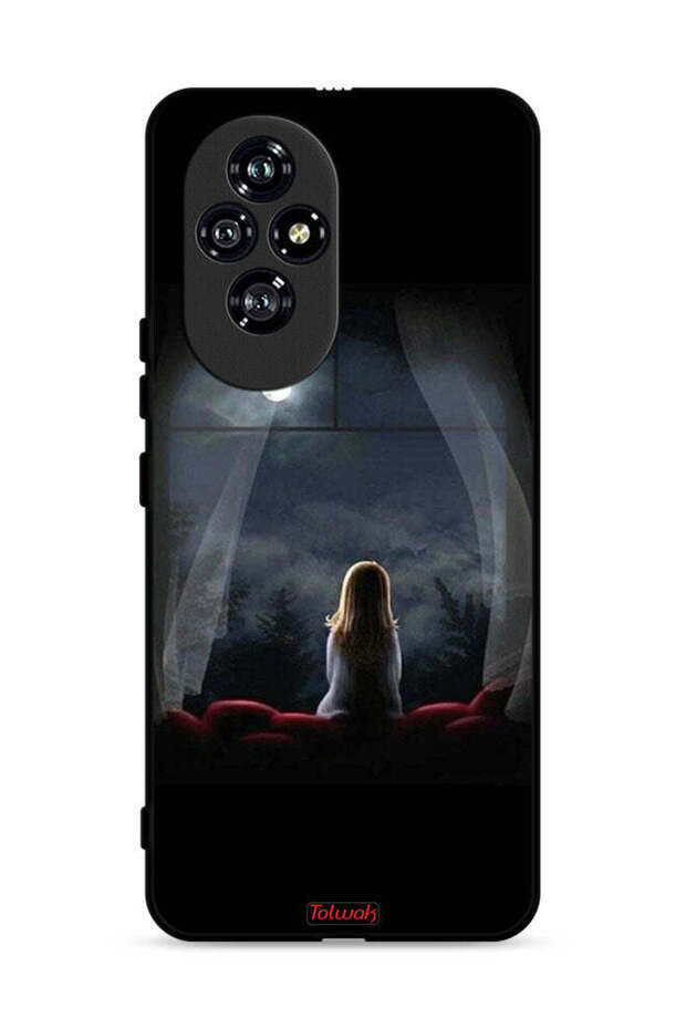 غطاء حماية لهاتف Honor 200 5G بتصميم خيالي ليلي