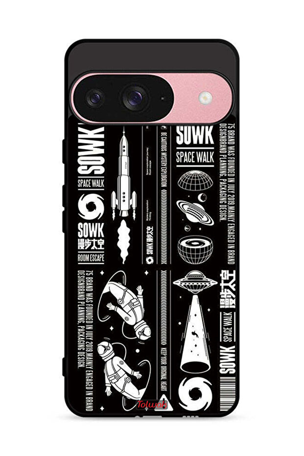 غطاء حماية لجهاز Google Pixel 9، ملصق Sowk Space Walk