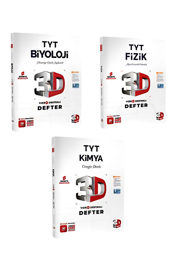 2026 3d Tyt Fen Bilimleri Set ( Vdd Biyoloji Vdd Kimya Vdd Fizik) - 1
