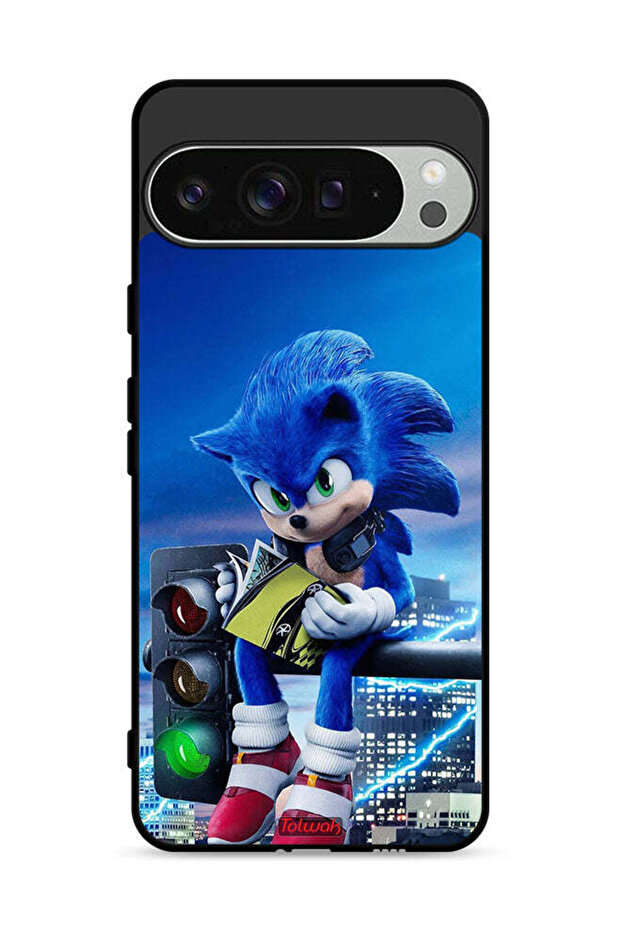 غطاء حماية لجهاز Google Pixel 9 Pro بطبعة Sonic Reading