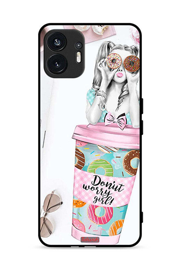 غطاء حماية لهاتف Nothing Phone (2) 5G Donut Worry Girl