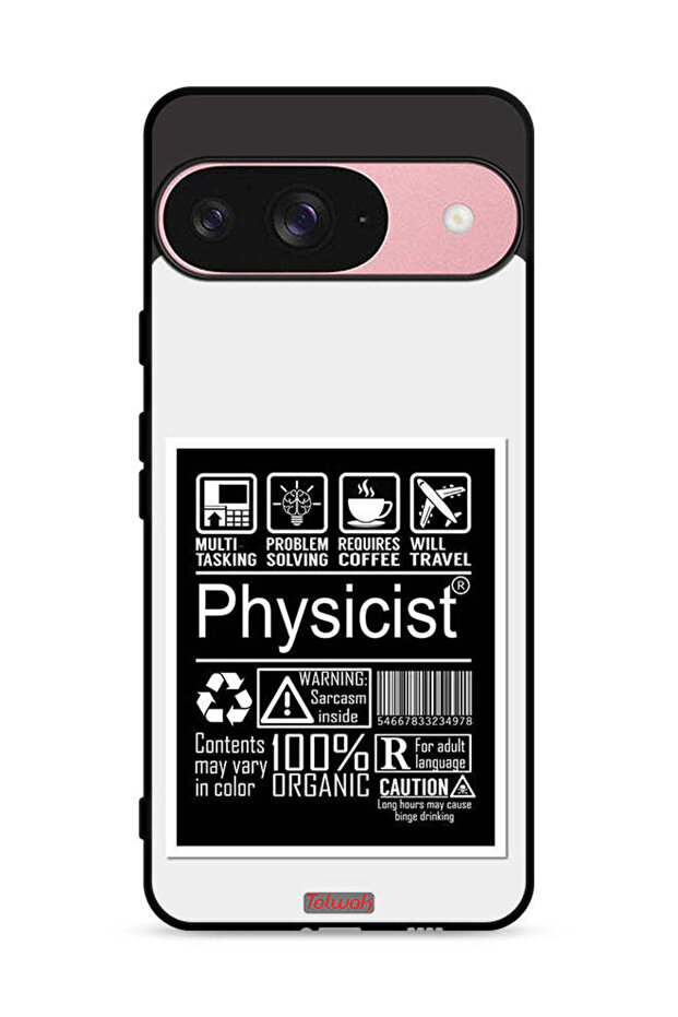 غطاء حماية لجهاز Google Pixel 9 بملصق فيزيائي