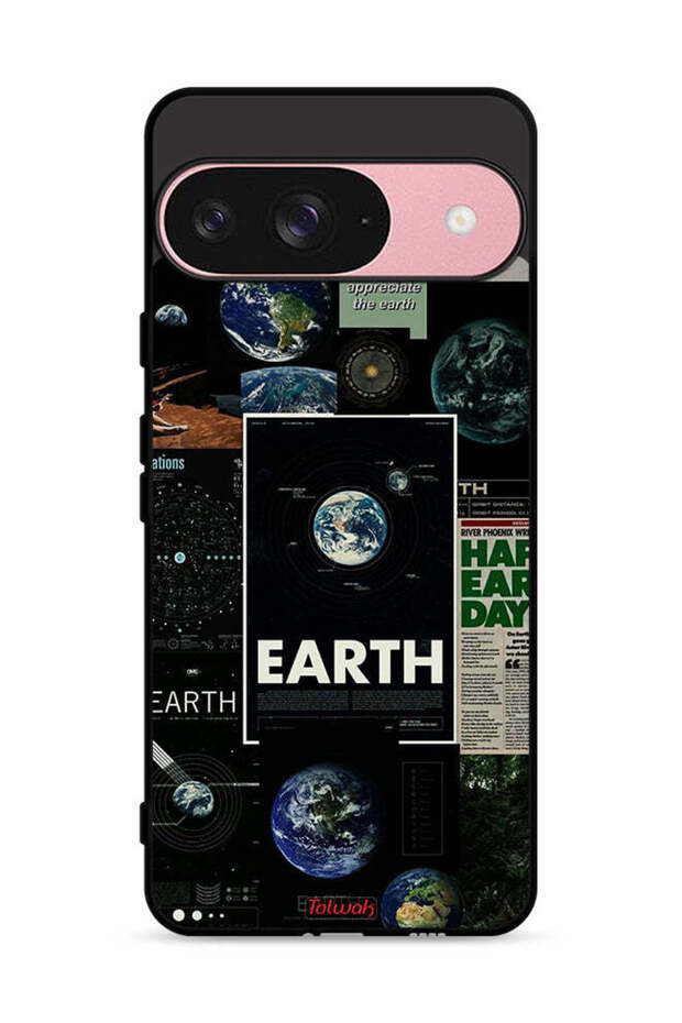 غطاء حماية لجهاز Google Pixel 9 بتصميم Earth