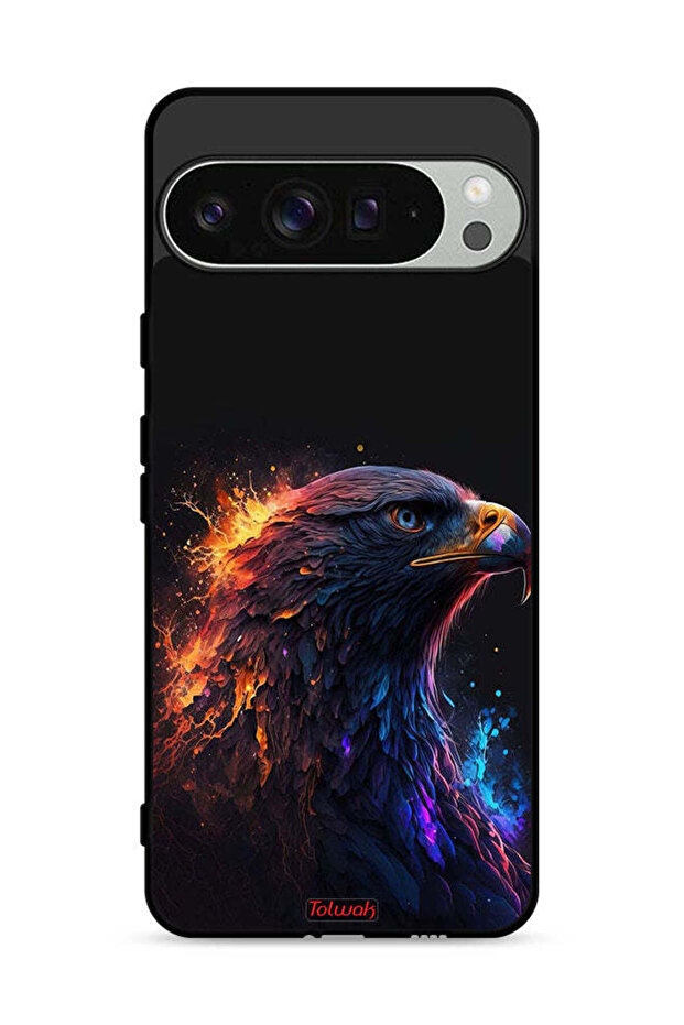 غطاء حماية لجهاز Google Pixel 9 Pro بتصميم فن النسر - 1