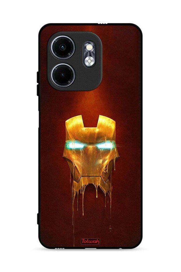 غطاء حماية لهاتف Infinix Smart 9 4G بطبعة Iron Man Marvel Comics