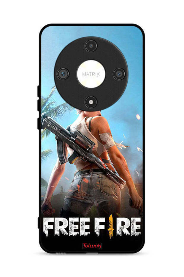 غطاء حماية لهاتف Honor X9b 5G بتصميم فري فاير