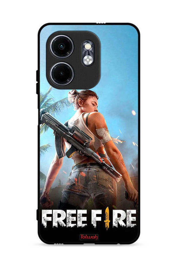 غطاء حماية لهاتف Infinix Smart 9 4G بتصميم فري فاير
