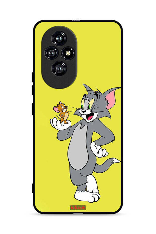 غطاء حماية لهاتف Honor 200 5G بتصميم توم وجيري