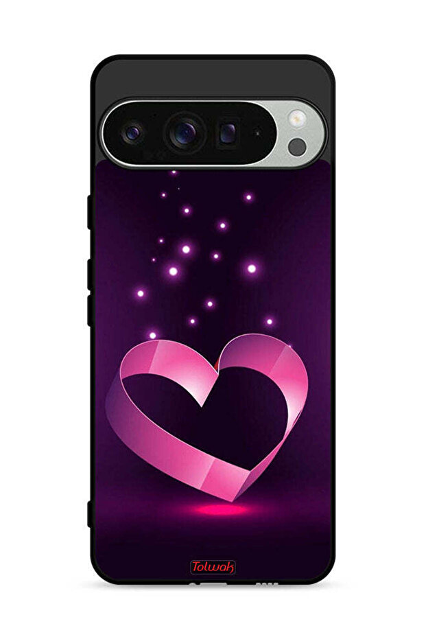 غطاء حماية لهاتف Google Pixel 9 Pro بتصميم قلب