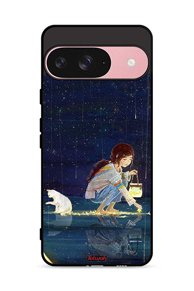 غطاء حماية لجهاز Google Pixel 9 برسومات نجوم فنية