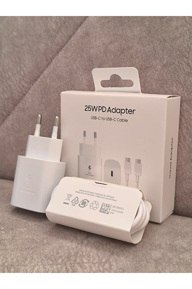 Samsung Galaxy A33 A35 A50 A52s A53 A54 A80 Uyumlu Hızlı Şarj Aleti Set 25w Type-c Girişli Kablo - 2