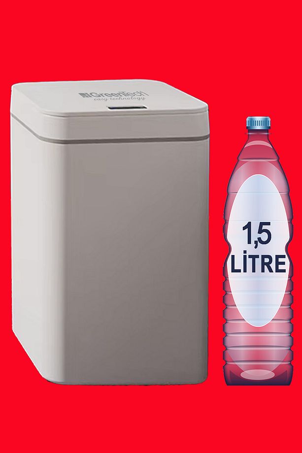 Sensörlü 16 Litre Çöp Kovası (Şarj Edilebilir Lityum Pilli) / GT-SC03N - 4