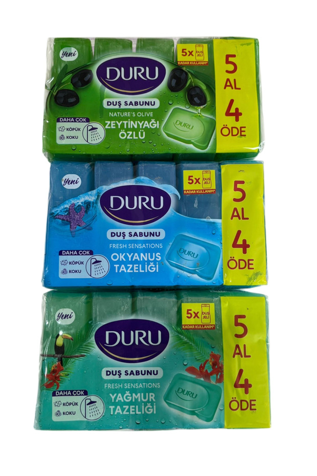 Shower Soap Ocean/Olive Oil/Rain Freshness 5X150 Gr 750 Gr X 3 Pieces