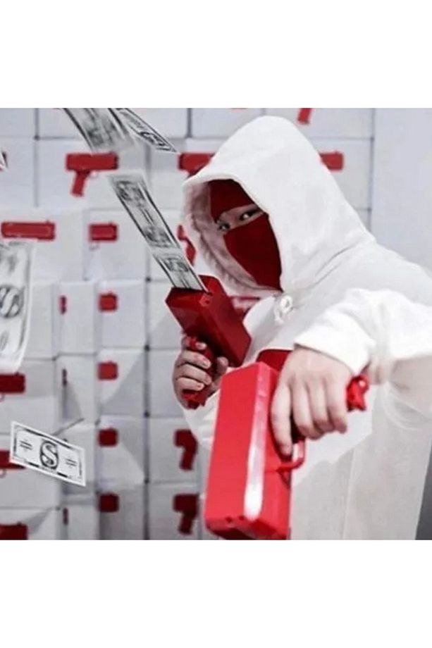 Money Gun Para Saçma Tabancası Düğün ve Eğlence İçin Dolar Atma Makinesi Otomatik Kağıt Para Fırlatm - 5