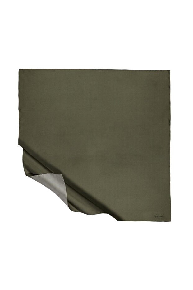 Plain Twill Silk Scarf - Pine Green