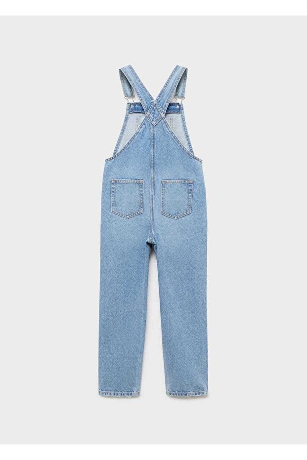 Uzun denim tulum - 4